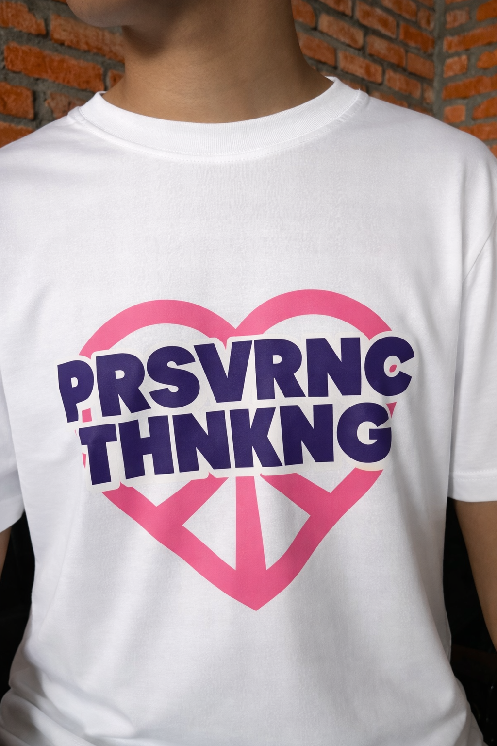 PRSVRNC LOVE Pink Line (Putih) - tampilan 2